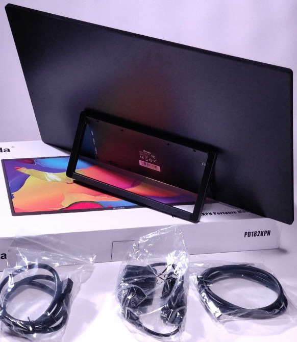 Портативний монітор 18.5 дюймів з динаміками, 1920х1080 IPS, 120 hz. Київ - фото 5