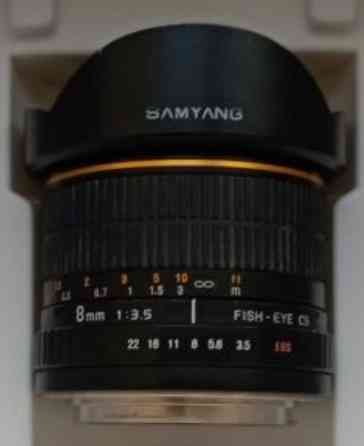 Объектив рыбий глаз 8мм. Samyang 8mm. F3.5 Киев