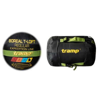 Спальный мешок Tramp Boreal Regular кокон лівий green/grey 200/80-50 (UTRS-095R-L) Винница - изображение 7