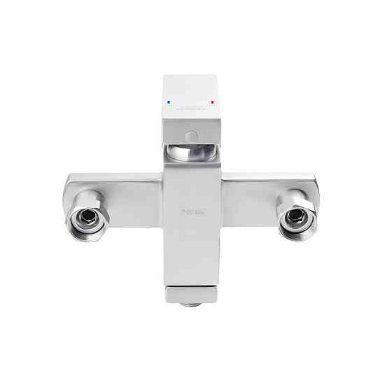 Змішувач для ванни з душовим гарнітуром Kroner KRP Edelstahl Kubus ESG070 сатин Київ