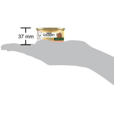 Консервы для кошек Purina Gourmet Gold Сочное наслаждение с лососем 85 г (8445290823373) Винница - изображение 4