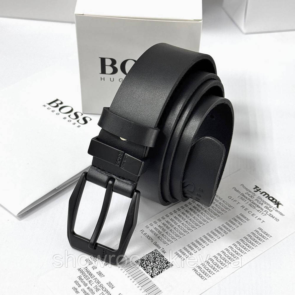 Чоловічий шкіряний пояс Hugo Boss (215-1) Київ - фото 1