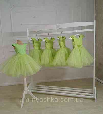 Салатовое нарядное платье на девочку Костюм Фея Динь-Динь Весна Капуста Кривой Рог