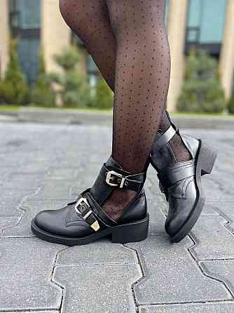 Черевики жіночі ARLEN чорні натуральна шкіра весна-осінь висота 10см розмір 39р (4039) Коломия