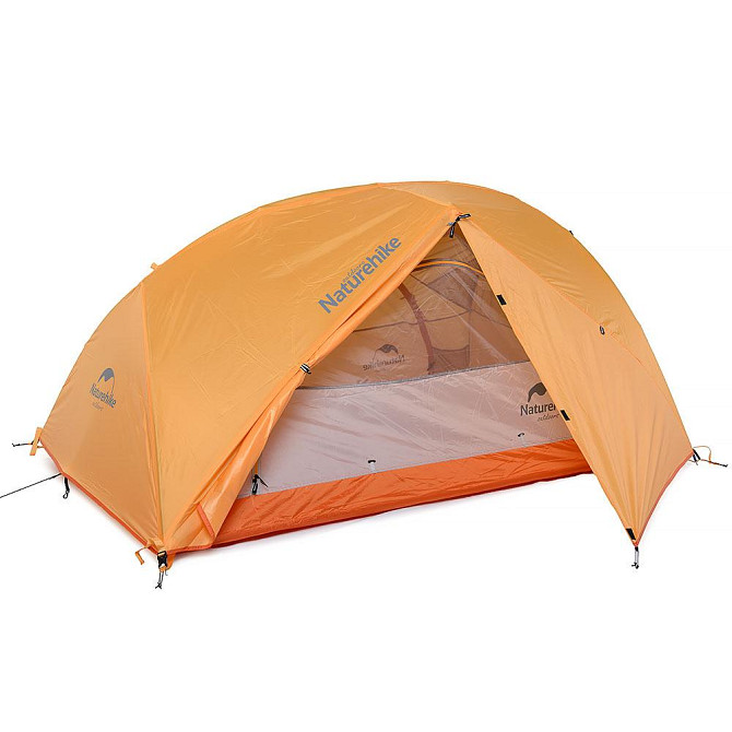 Намет надлегкий двомісний  з футпринтом Naturehike Star-River 2 Updated NH17T012-T, 210T, помаранчев Київ - фото 1