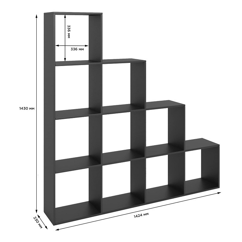 Стеллаж М-ЗОН Джеко 1420 Нимфея Альба (белый) (MZN-031004) Львов - изображение 7
