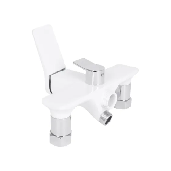 Змішувач для ванни Qtap Presto з душовим гарнітуром QTPRE2601CRW45578 білий/хром Київ