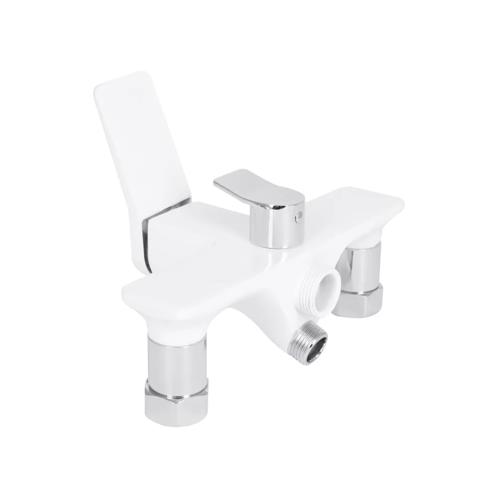 Змішувач для ванни Qtap Presto з душовим гарнітуром QTPRE2601CRW45578 білий/хром Київ - фото 4