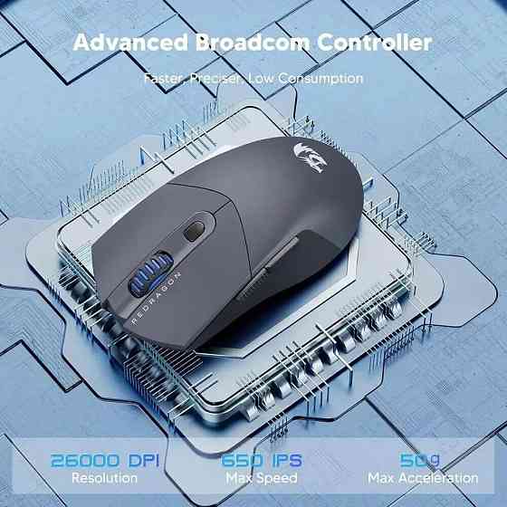 Миша Redragon ST4R Pro M917GB-PRO Black (72209) (7185666) Київ