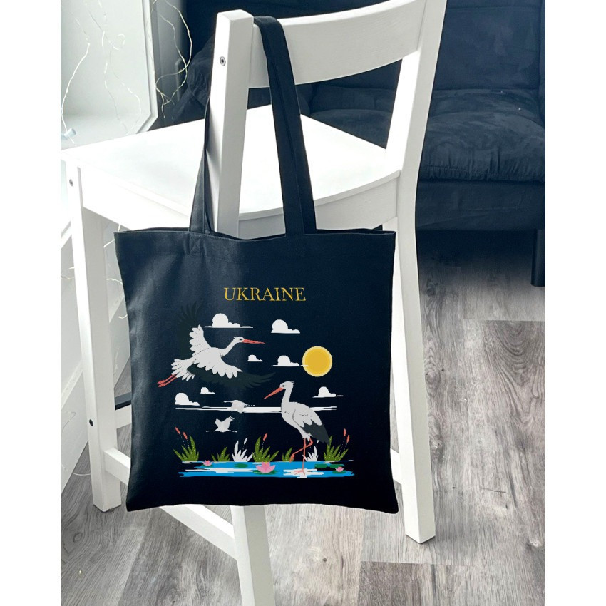 Екошопер BookOpt ВК4065 Ukraine «Журавлі» Символ щастя Чорний Луцк - изображение 7
