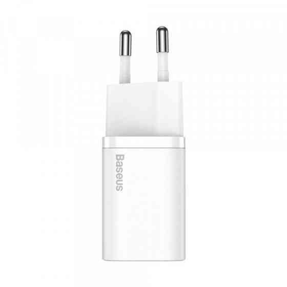 Зарядний пристрій 1xUSB 20W (USB-C) + Cable Type-C Білий Baseus (TZCCSUP-B02) Киев
