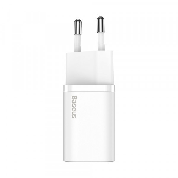 Зарядний пристрій 1xUSB 20W (USB-C) + Cable Type-C Білий Baseus (TZCCSUP-B02) Киев - изображение 3