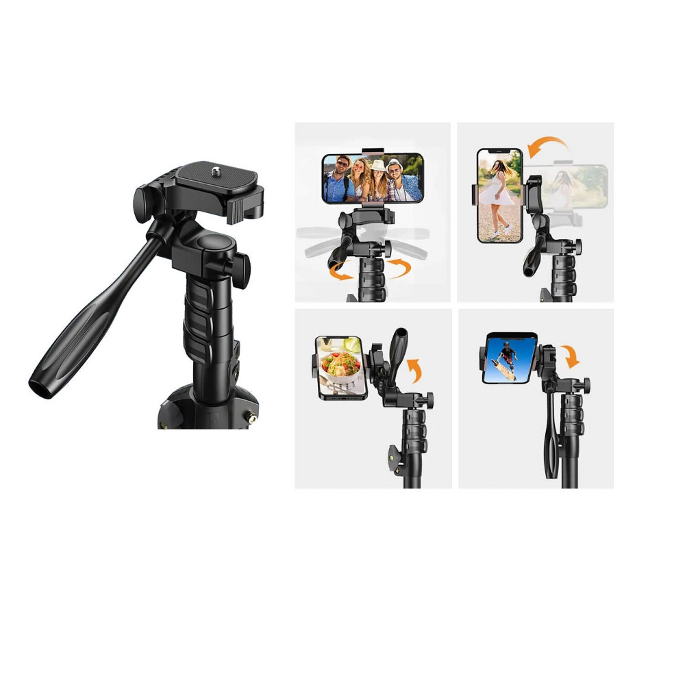 Монопод-штатив 180см з пультом тримачем для телефонів Apexel JJ070 Київ - фото 2