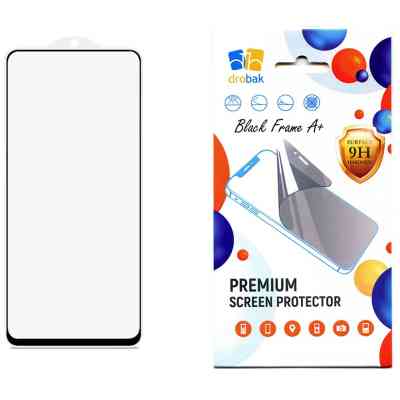 Стекло защитное Drobak Motorola G72 Black Frame A+ (717151) Винница