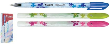 Ручка кулькова "Axent""Milagro" синя, AB1011-02-А, шт Київ - фото 1