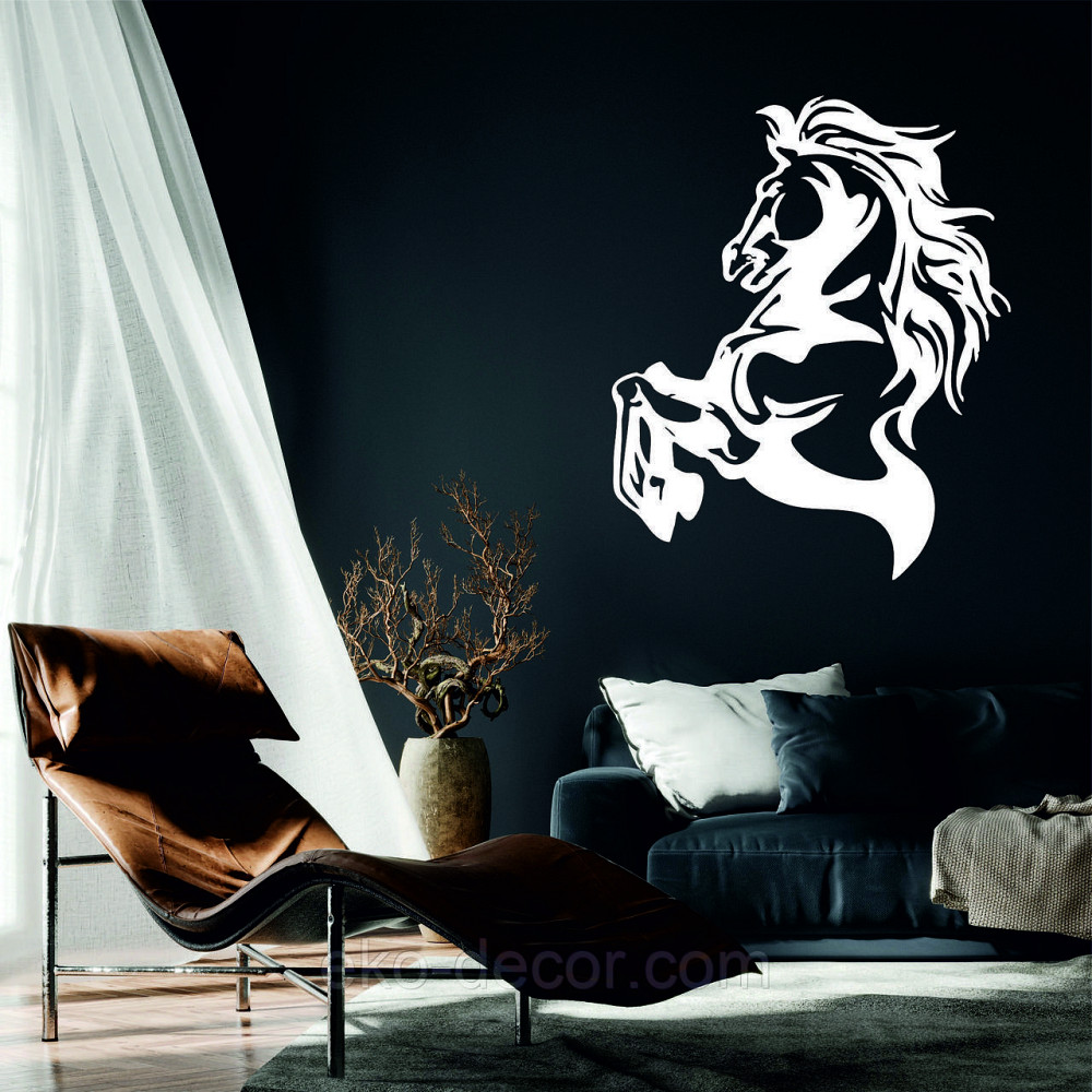 Декоративное настенное Панно «Лошадь», Декор на стену 70*57 см, Белый Киев - изображение 2