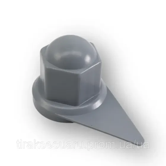 Ковпачок пластиковий на гайку 27 сірий стрілка Ковпачок на гайку 27 сірий стрілка Луцьк