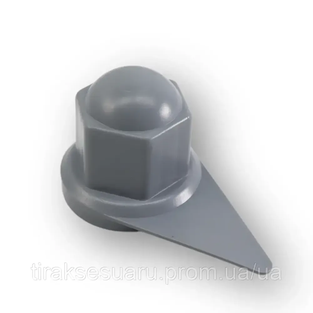 Колпачок пластиковый на гайку 27 серый стрелка Колпачок на гайку 27 серый стрелка Луцк - изображение 1