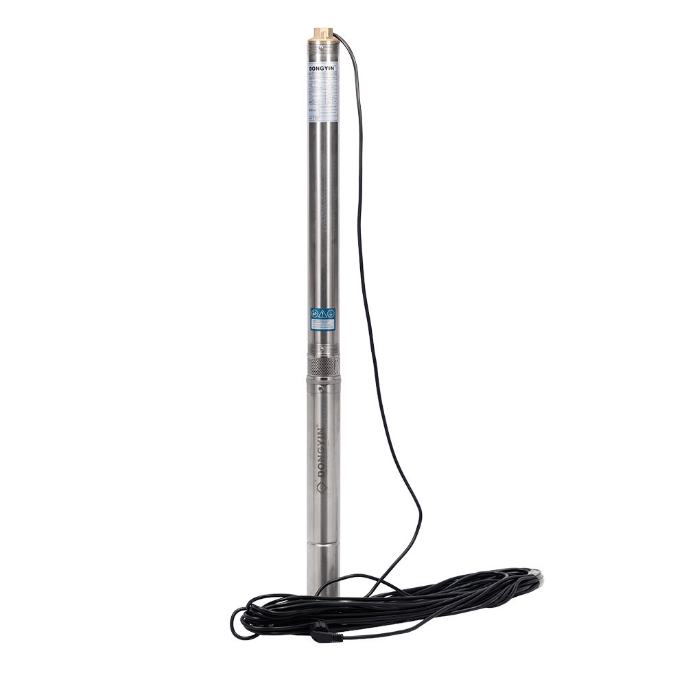 Насос відцентровий свердловинний 0.37кВт H 35(26)м Q 90(60)л/хв Ø80мм (кабель 20м) DONGYIN 3SEm3.5/9 (777390) Рівне - фото 1