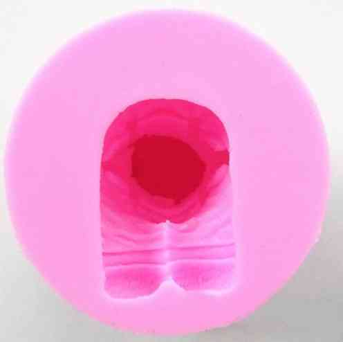 Молд силиконовый Мишка 48 на 55 мм розовый Киев