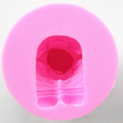 Молд силиконовый Мишка 48 на 55 мм розовый Киев - изображение 2