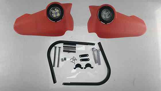 Захист рук на кермо (пластик, універсальний, помаранчевий) (LED-підсвічування) Мукачево