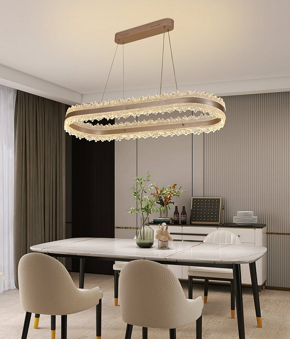 Світлодіодна підвісна люстра QQD9419 Золото Коломыя - изображение 2