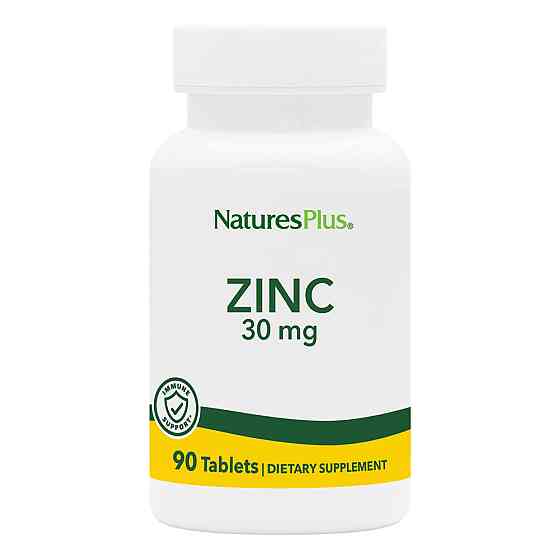 Цинк Nature's Plus Zink 30 mg 90 Tablets Луцьк