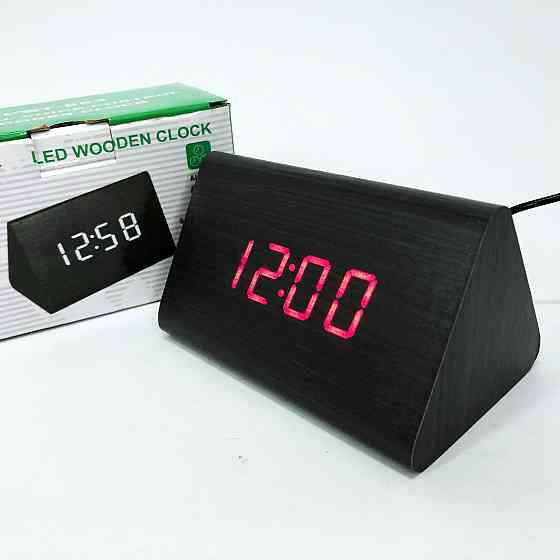 Електронний годинник з вбудованим дисплеєм, Настільний цифровий годинник з підсвічуванням AS-69 Івано-Франківськ