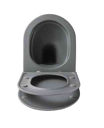 Унитаз подвесной Mixxus Premium TOPPER-0303-R GRAY 495x370x350mm система смыва RIMLESS (MP6657) Киев