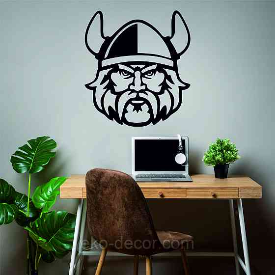 Декоративное настенное Панно «Викинг» Декор на стену 90*90 см, Черный Киев