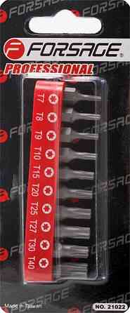Набір біт 1/4" Torx 10пр. (T7-T40) Forsage F-21022 Одеса