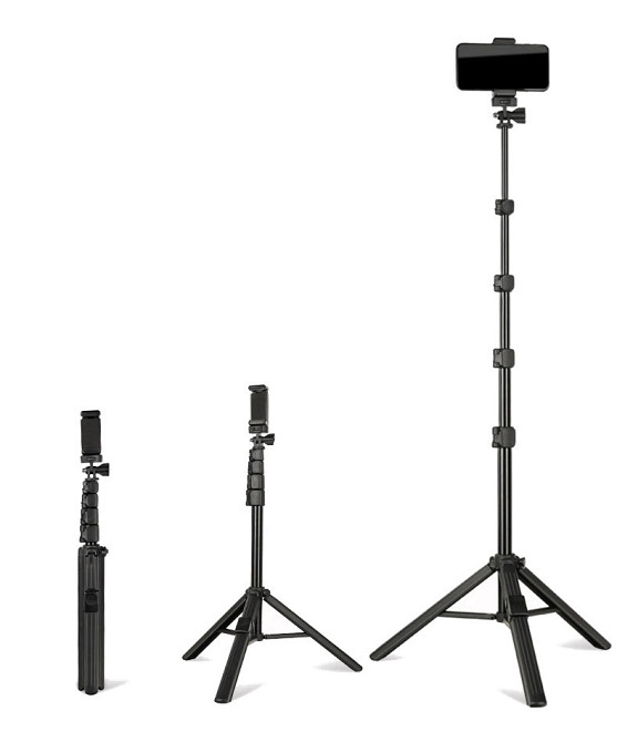 Монопод штатив с пультом для телефона наделен 50-163см QZSD ZP100B Киев - изображение 2