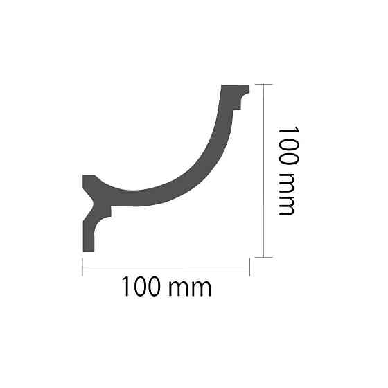 Карниз полиуретановый гладкий Gaudi Décor C 973 Днепр