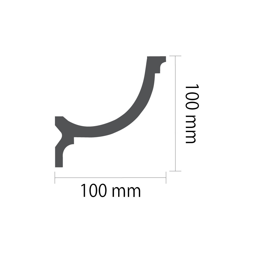 Карниз полиуретановый гладкий Gaudi Décor C 973 Днепр - изображение 3