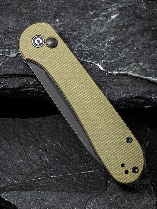 Ніж складаний туристичний Civivi Elementum Pocket, (8.9 см) 14C28N / Micarta оливковий Київ - фото 5