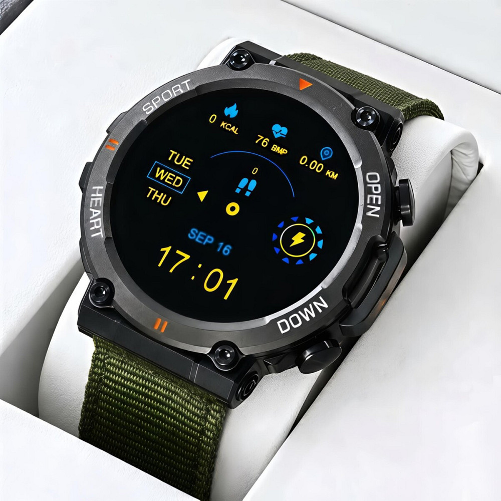 Розумний смарт-годинник Smart Storm Army Green (3 ремінці) Київ - фото 10
