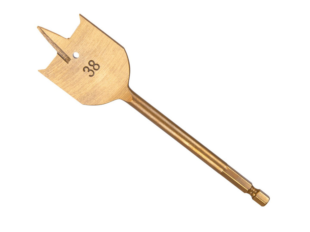 Набір свердл перових "GeKo" з хвостовиком для шуруповерта Hex E6,3 (1/4") 6-38мм в кейсі, к-т 16 шт. Киев - изображение 5