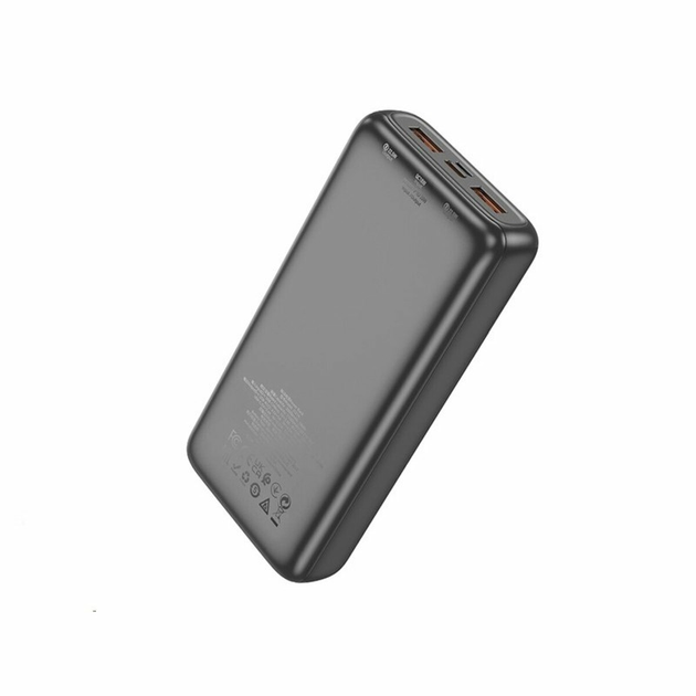 Універсальна зарядна батарея Hoco J121A 20000mAh Fast 22.5W+PD20W (Чорний) Вінниця - фото 1