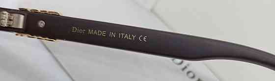 Жіночі брендові окуляри безправні коричневий градієнт із золотим лого Київ