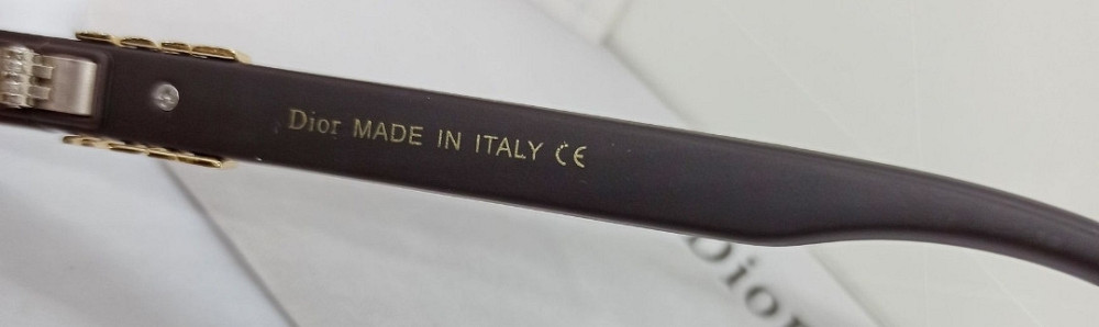 Жіночі брендові окуляри безправні коричневий градієнт із золотим лого Київ - фото 3