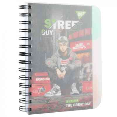 Блокнот Yes В6 Street guy 144 листа пластиковая обложка (681982) Винница