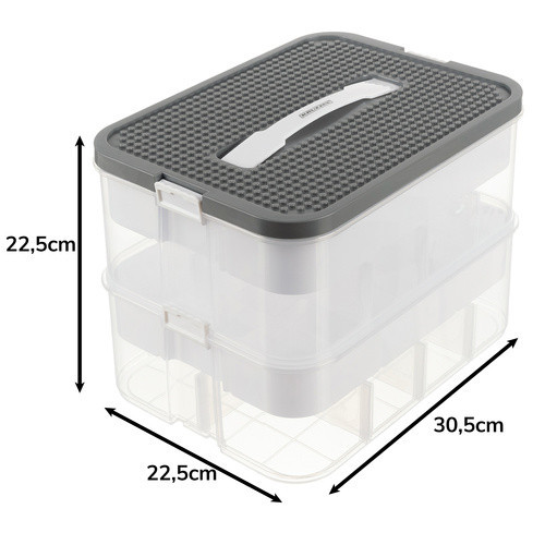 Контейнер для хранения конструктора 15 литров 2 уровня Kruzzel (25756) Нововолынск - изображение 8