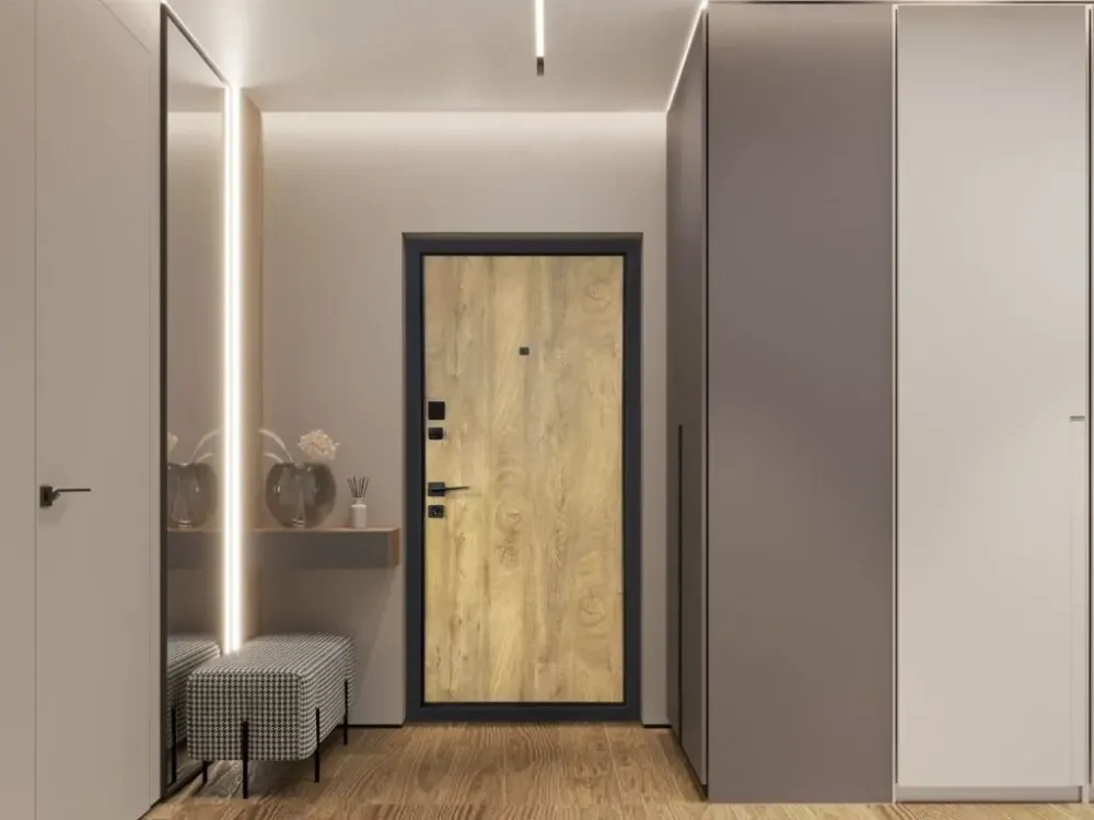 Двері вхідні Міністерство дверей П-3К-573 Квартира Спил кольячний/Спил медовий 960х2050 мм Київ - фото 7