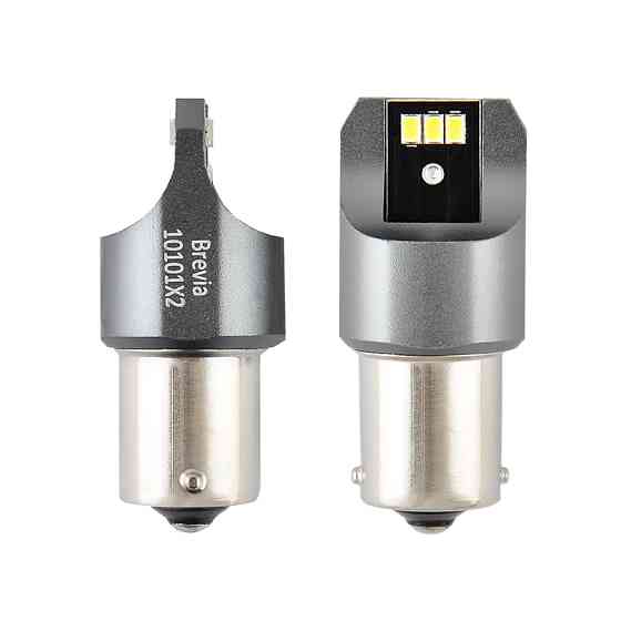 Автолампа Brevia Power LED P21W 330Lm 6x3020SMD 12/24V CANbus, 2шт Львів