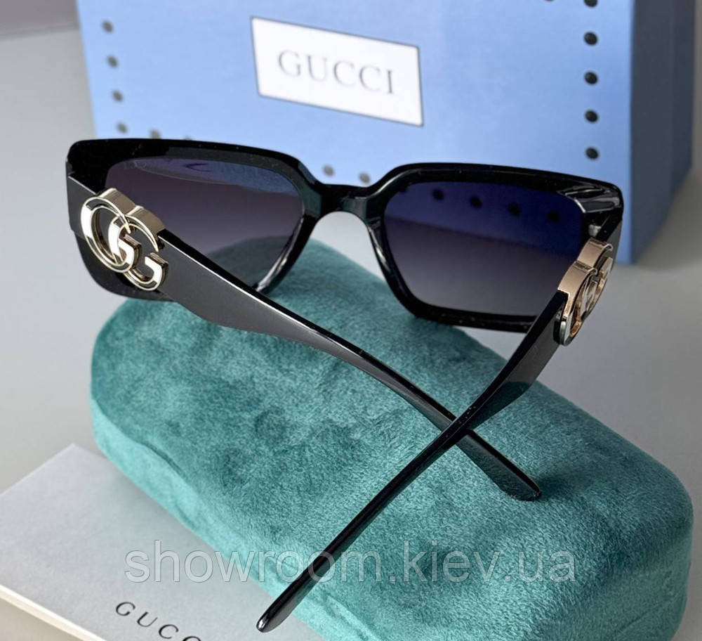 Жіночі сонцезахисні окуляри з поляризацією GG (41320) black Київ - фото 2