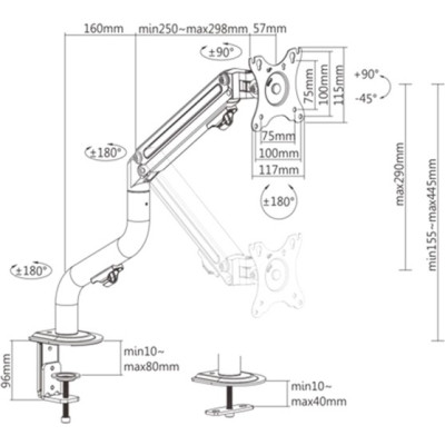 Кронштейн Gembird MA-DA1-02 Вінниця - фото 2