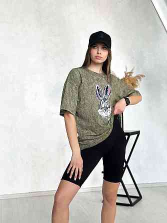 Жіночий костюм з велосипедками рубчик Bunny Київ