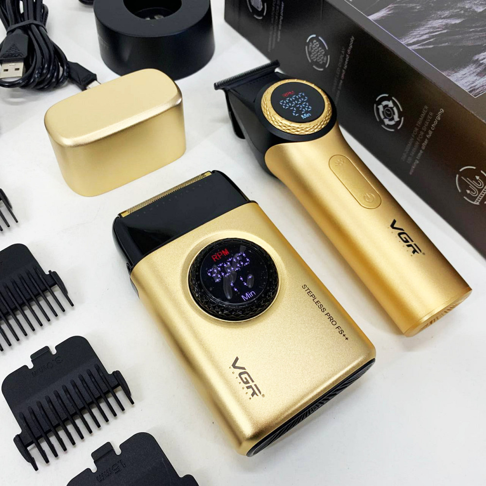 Машинка для стрижки волосся з мотором VGR 2 в 1 V-977 V-377, Набір машинок для стрижки SZ-57 Львів - фото 2