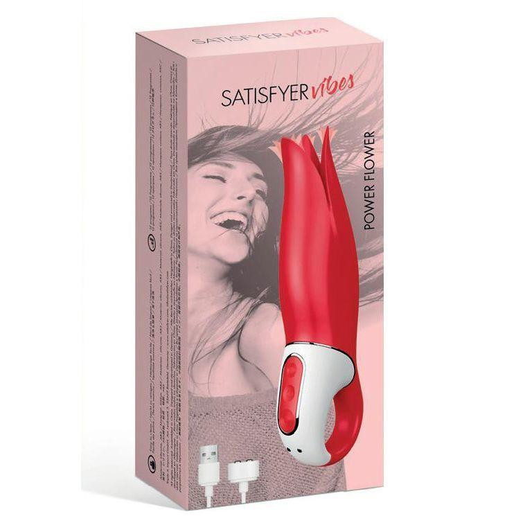 Мощный вибратор Satisfyer Vibes Power Flower с нежными трепещущими лепестками, 12 режимов работы Sex Aura Киев - изображение 5